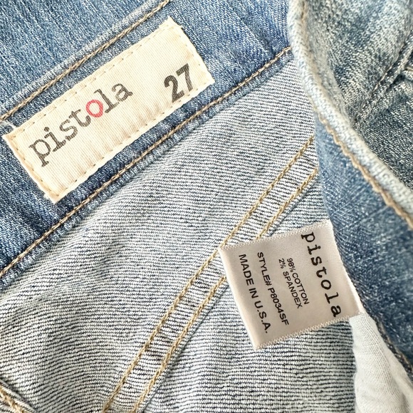NWT Pistola Audrey Distressed Jeans Size 27 - Picture 8 of 10